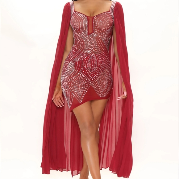 Evening dress - Prom - Red - Medium - Picture 4 of 4